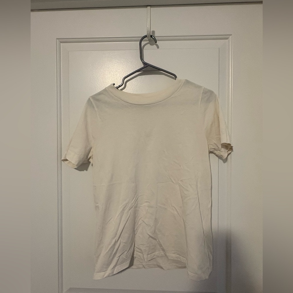 Madewell Cream Crewneck Tee